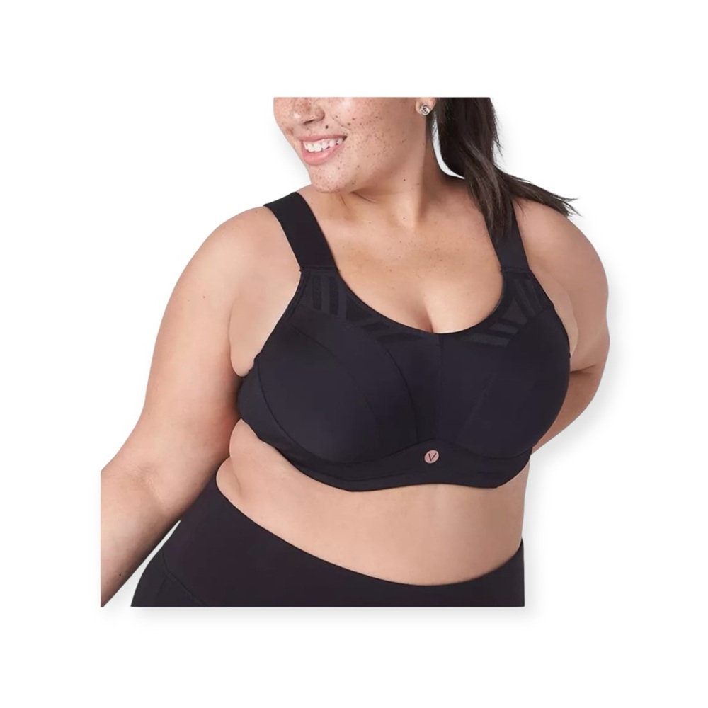 Livi Active Black Sports Underwire Bra with Supportive Straps size 48C - Picture 4 of 11